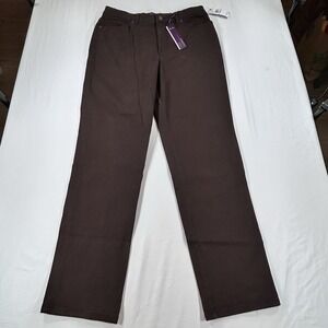 NWT Gloria Vanderbilt Amanda Jeans Womens 10 Slimming Coffee Roast Denim Stretch